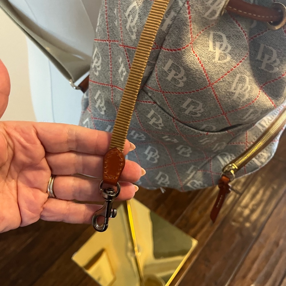 Dooney & Bourke Logo Backpack with Tassels, NWOT - Picture 8 of 12